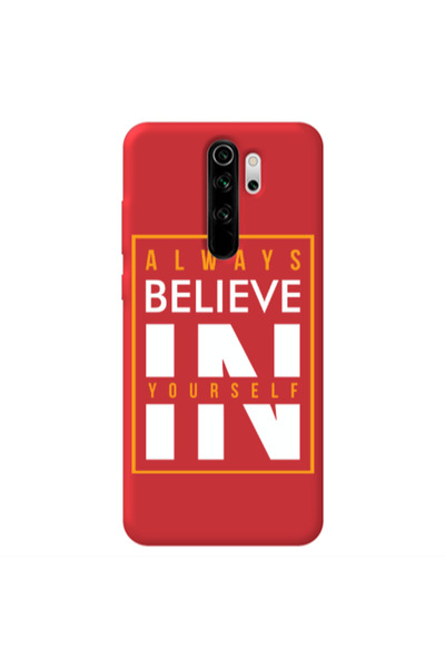 Other Xiaomi Redmi Note 8 Pro Always Belive Red Colored Silicone TPU Θήκη