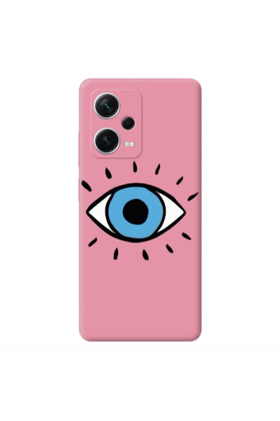 Other Xiaomi Poco X5 Shining Eye Pink Colored Silicone TPU Θήκη