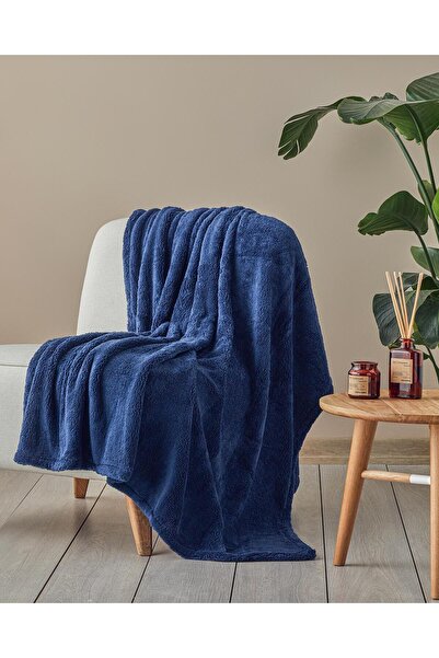 English Home Cozy Wellsoft Battaniye 120*170 cm Gece Mavisi