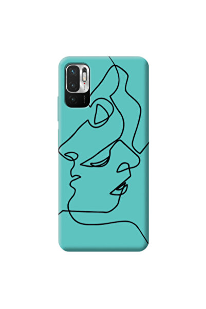Other Xiaomi Redmi Note 10 Pro 5G intertwined Turquoise Colored Silicone TPU ...