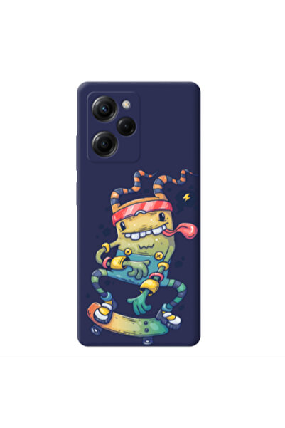Other Xiaomi Poco X5 Pro Dangerous task Dark blue Colored Silicone TPU Θήκη