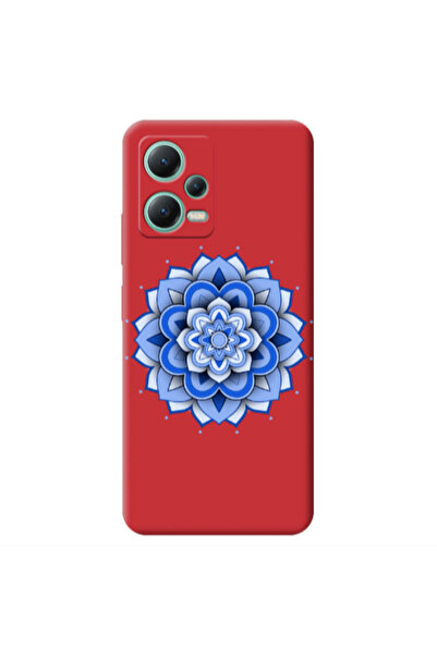 Other Xiaomi Redmi Note 12 Pro 5G Manadala D9 Red Colored Silicone TPU Θήκη