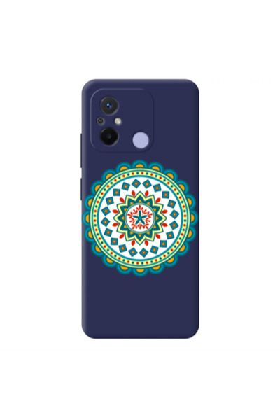 Other Xiaomi Redmi 12C Mandala D11 Dark blue Colored Silicone TPU Θήκη