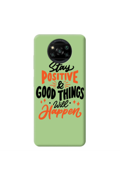 Other Xiaomi Poco X3 /X3 Pro Stay Positive Light Green Colored Silicone TPU Θήκη