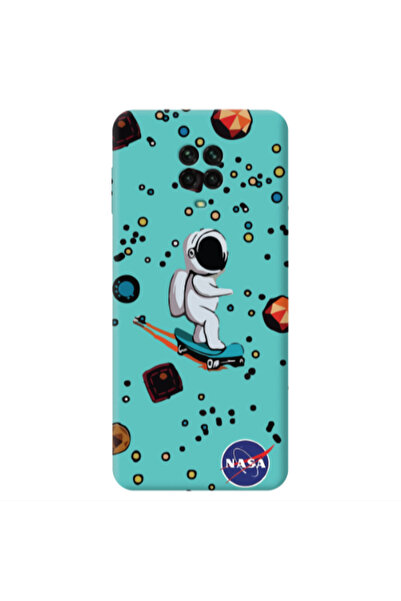 Other Xiaomi Redmi Note 9 Pro Astronaut with skateboard Turquoise Colored Sil...