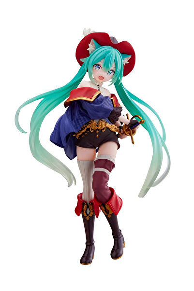 DEK Taito Hatsune Miku Wonderland Çizmeli Kedi (Puss in Boots) PVC Anime Figü...