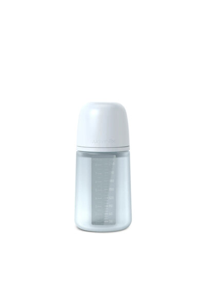 Suavinex Biberon SX Pro din silicon, 240 ml, debit mediu, albastru deschis
