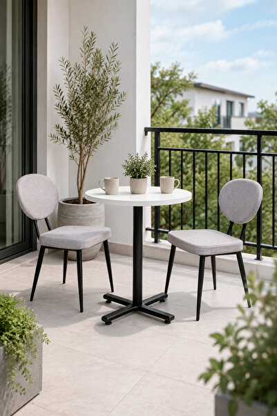 VİLİNZE Deniz Sandalye Payas Metal Ayak Mutfak Bahçe Balkon Bistro ve Cafe Ma...