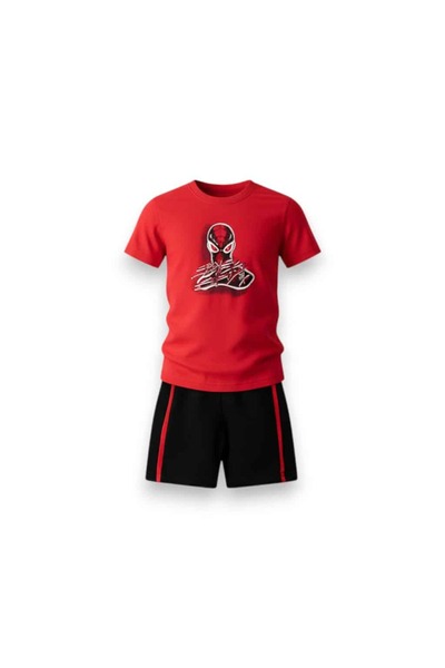 NEK KIDS WEAR 42126 Παιδικό σετ για αγόρι, κόκκινο-μαύρο, 2 τεμάχια, για 1-6 ...