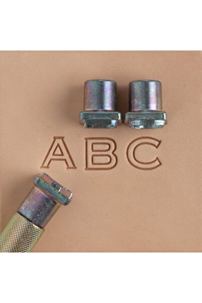 Tandy Leather Set de ștampile pentru embosare piele ALFABET litere mari 13 mm