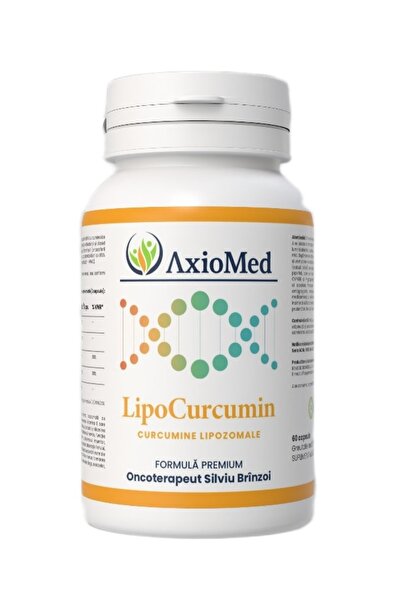 AxioMed Supliment alimentar LipoCurcumin cu curcumină lipozomală, piperină, v...
