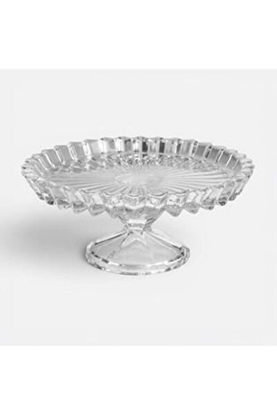 SHOPIENS Platou de sticlă cu picior pentru prăjituri Ø18.6 cm