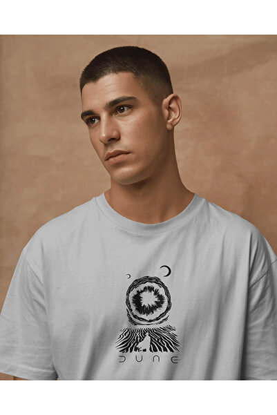 buzagi tasarım ürünleri Dune Unisex White Regular T-Shirt