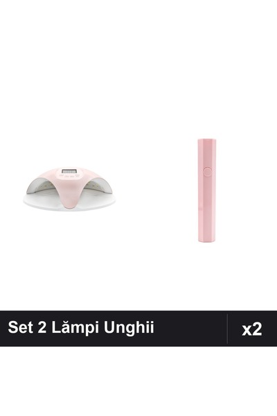 NAİLS Set 2 Lămpi UV/LED Profesionale 48W, Sun 669, Hexagonală pentru Uscare ...