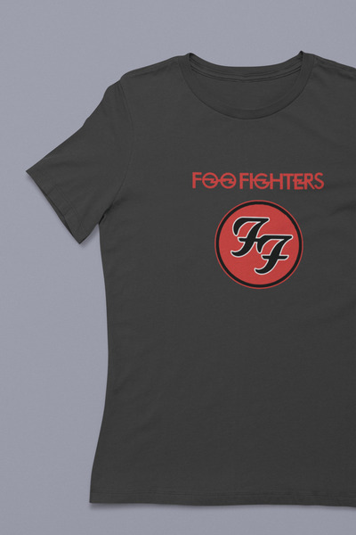 buzagi tasarım ürünleri Foo Fighters Unisex Black Regular T-Shirt