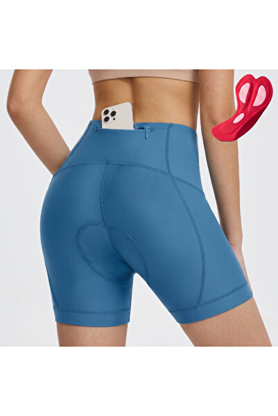 OEM Pantaloni scurți de ciclism pentru damă cu inserție cu gel, respirabili, ...