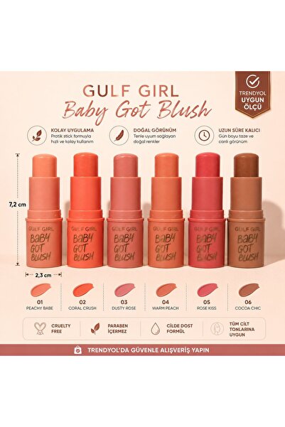 GulFlower Stick Allık 6'Lı Set 6 Farklı Renk
