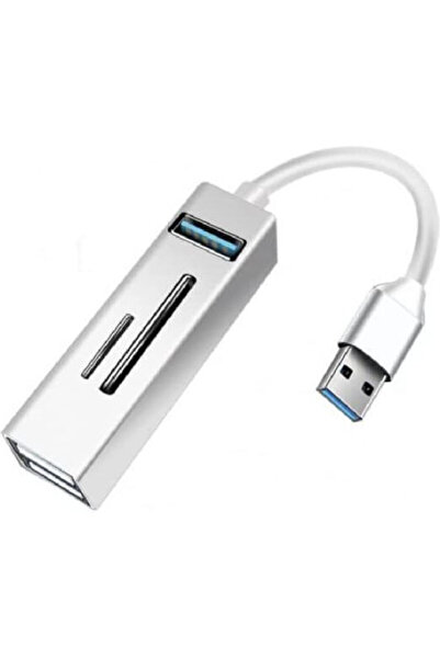 Andowl Q-HU803 USB 3.0 Hub με 3 θύρες USB-A Ασημί