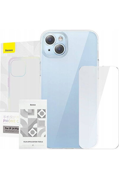 Baseus Crystal Series pentru iPhone 14 Plus + sticla securizata