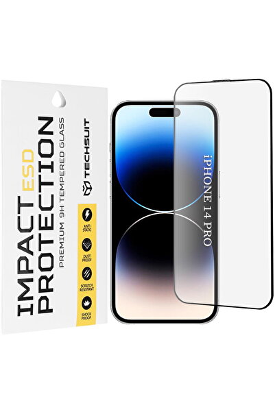 Techsuit Folie pentru iPhone 14 Pro - ESD Glass - Negru