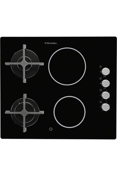 Electrolux Plita mixta, incorporabila EGE6172NOK, Mixta, 2 Zone Gaz, 2 Zone V...