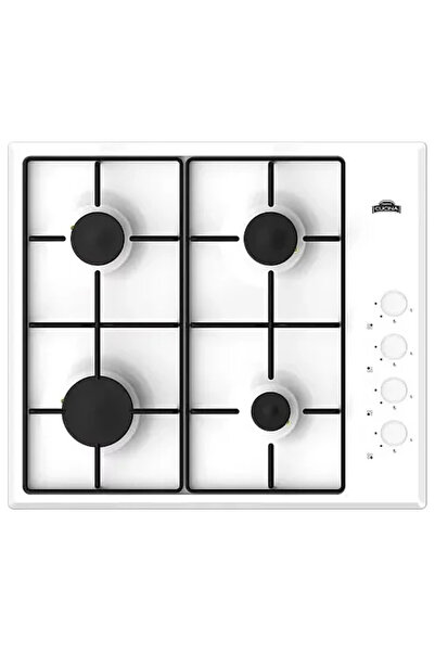 Other Plita pe Gaz Incorporabila 4 Arzatoare 60 cm Alb, Aprindere Electrica