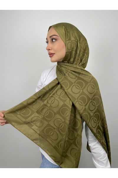 Butik Yeni Sezon Halka Desen Pamuklu Şal (Muadil)