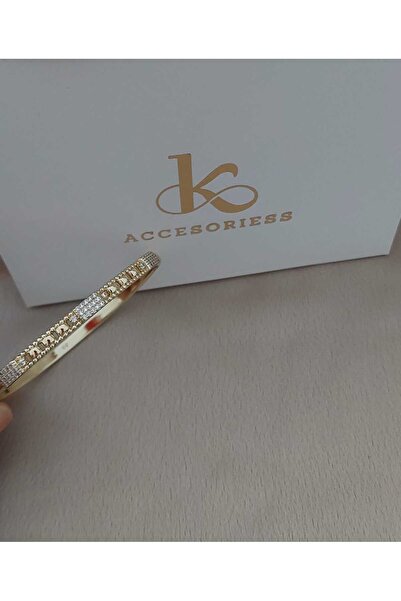 kkacessesories TAŞLI ÇELİK KELEPÇE