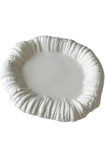 Arabest White Irregular Ceramic Jewelry Tray,Decorative Trinket Key Bowl,Stor...