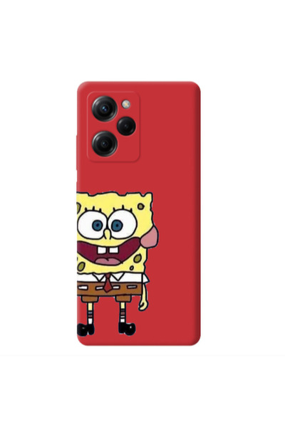 Other Xiaomi Poco X5 Pro Spong 2 Red Colored Silicone TPU Θήκη