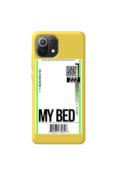 Other Xiaomi Mi 11 Lite My Bed ZZZ Yellow Colored Silicone TPU Θήκη