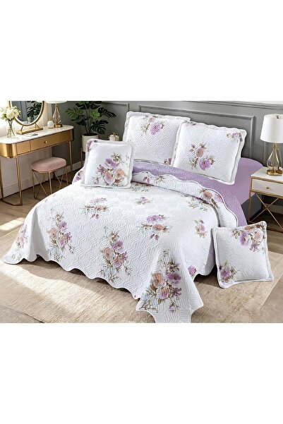 CHIRASO Set Cuvertura Bumbac Finet, Cuvertura 230x250cm, 2 Fete Perna 60x80cm...