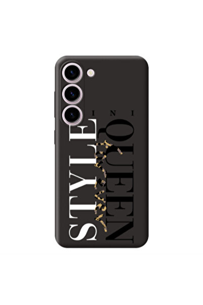 Other Samsung S23 Plus Mini Quen Forever Black Colored Silicone TPU Θήκη