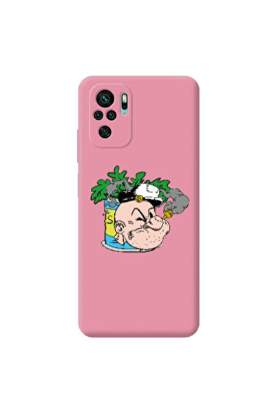 Other Xiaomi Redmi Note 10S Popeye Pink Colored Silicone TPU Θήκη