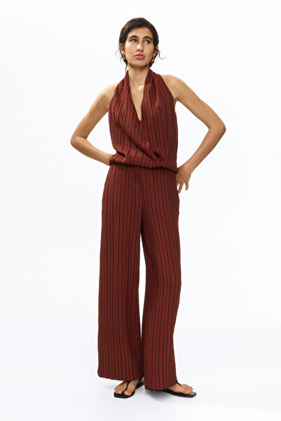 H&M Geniş Krinkle Pantolon