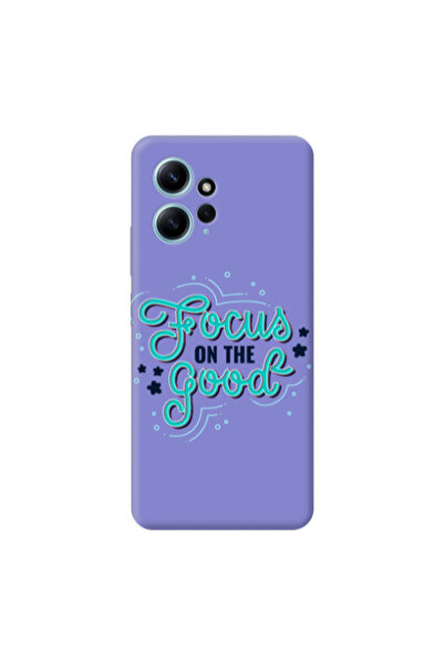 Other Xiaomi Redmi Note 12 4G Focus On The Good Purple Colored Silicone TPU Θήκη