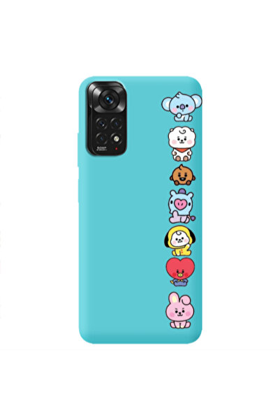 Other Xiaomi Redmi Note 11 4G Lovely animals Turquoise Colored Silicone TPU Θήκη