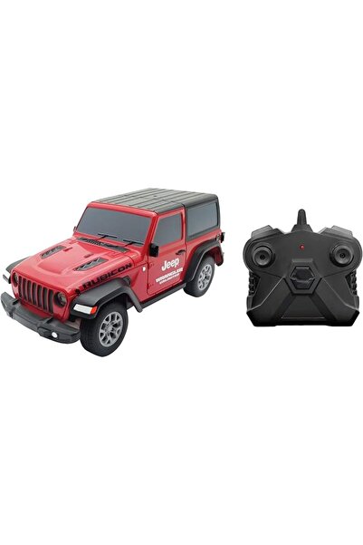 D-Power سيارة جيب رانجلر RC بمقياس 1:32: سيارة RC حمراء مرخصة رسميًا ببابين