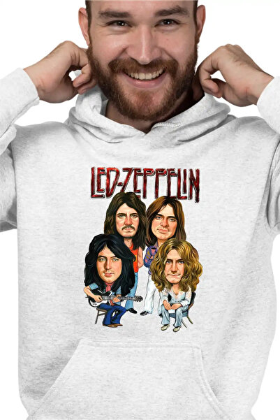 OEM Ανδρικό Φούτερ Led Zeppelin με Καρτούν