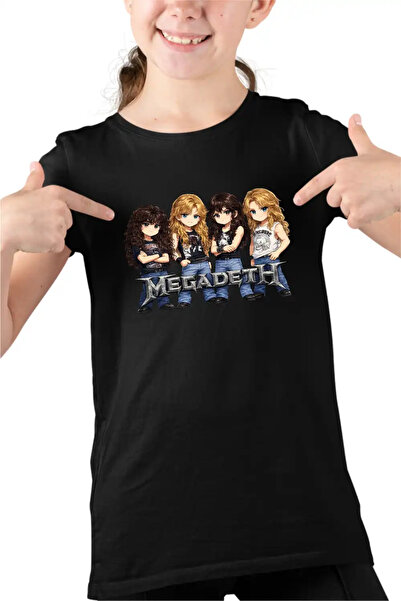 OEM Tricou Copii Fete Megadeth Cartoon Chibi