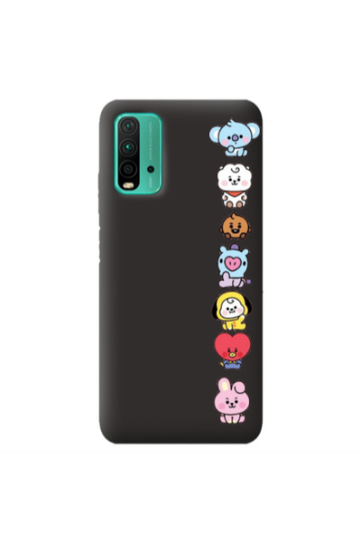Other Xiaomi Poco M3 Lovely animals Black Colored Silicone TPU Θήκη