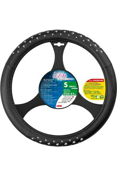 Lampa Car Steering Wheel Cover Stars with Diameter 35-37cm Synthetic Silver