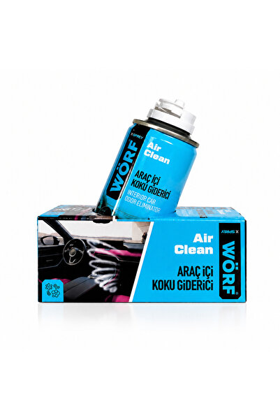 WÖRF Air Clean Araç İçi Koku Giderici 150 ml | Klima ve Oto Kötü Koku Nötralize Edici Aerosol Sprey
