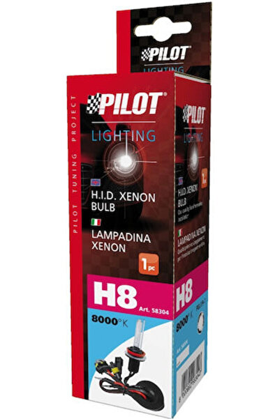 Lampa Λάμπες Αυτοκινήτου HID Ξένον 8000K H8 Ξένον 8000K Ψυχρό Λευκό 12-24V 1 ...