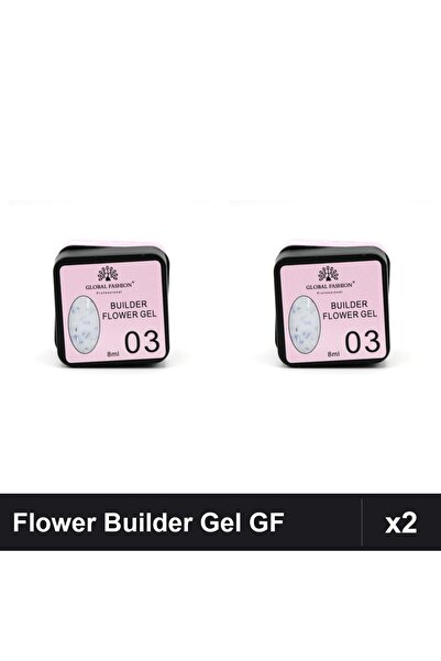 global fashion Set 2 Flower Builder Gel 8ml Nr.03 Constructie Unghii UV