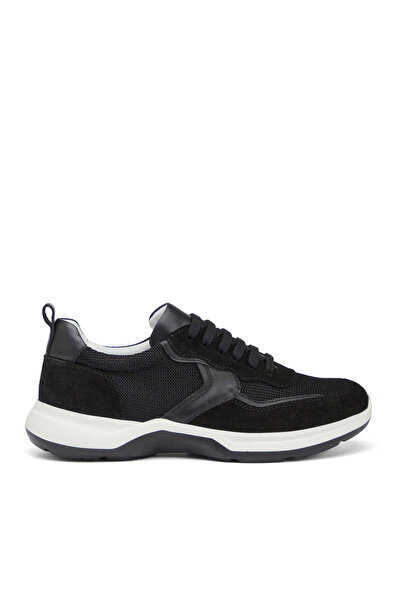 Tergan Siyah Hakiki Süet Deri Erkek Sneaker - E26I1AY57695-A01