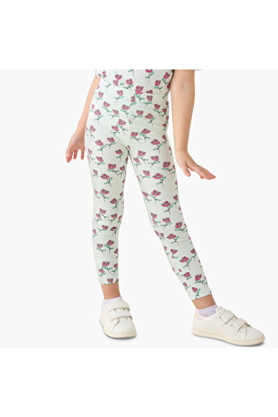 Juniors Leggings with Heart Print