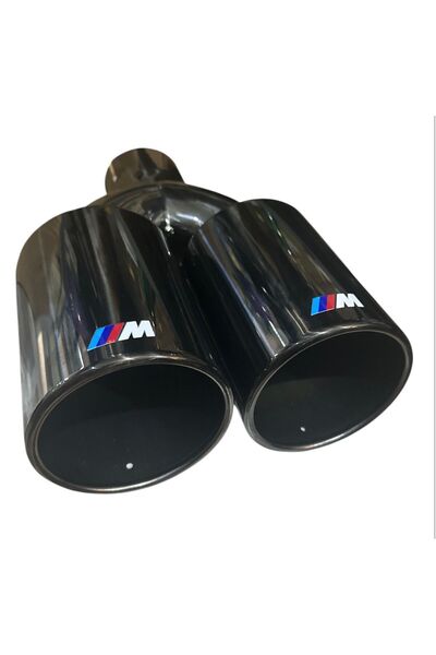 Ness BMW M LOGOLU 90 MM TİTANYUM ÇİFTLİ EGZOZ UCU