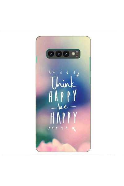 OEM Husa compatibila cu Samsung Galaxy S10 Silicon Gel Tpu Model Think Positive