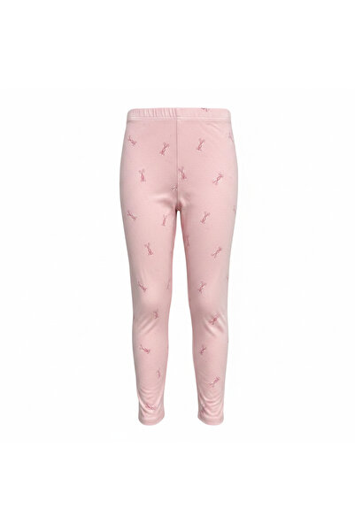 Generic DUNNES Kids' Pink Bunny Print Cotton Leggings